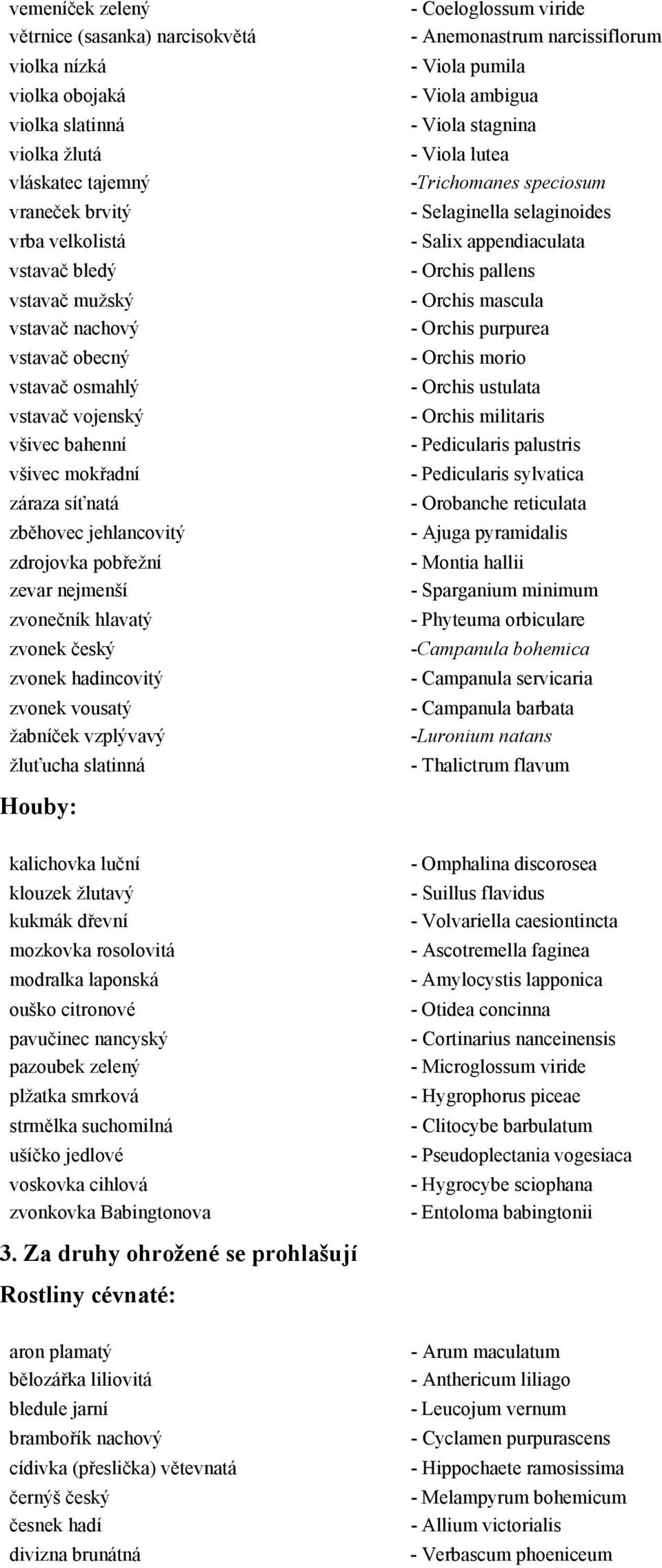 hadincovitý zvonek vousatý žabníček vzplývavý žluťucha slatinná - Coeloglossum viride - Anemonastrum narcissiflorum - Viola pumila - Viola ambigua - Viola stagnina - Viola lutea -Trichomanes