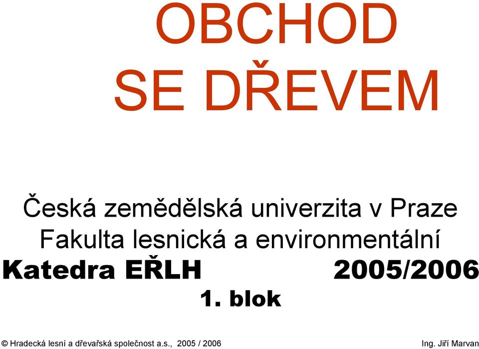 Katedra EŘLH 2005/2006 1.