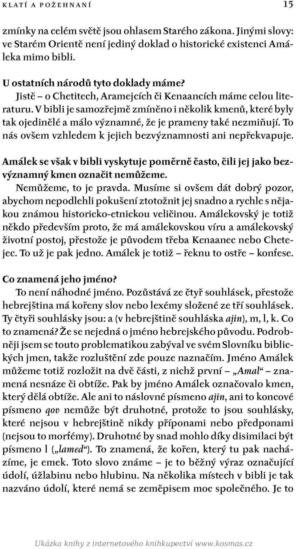 V bibli je samozřejmě zmíněno i několik kmenů, které byly tak ojedinělé a málo významné, že je prameny také nezmiňují. To nás ovšem vzhledem k jejich bezvýznamnosti ani nepřekvapuje.