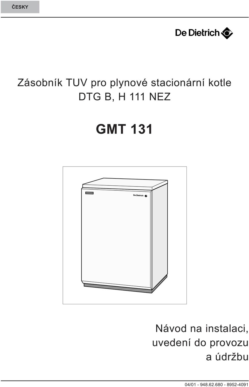 GMT 131 Návod na instalaci, uvedení