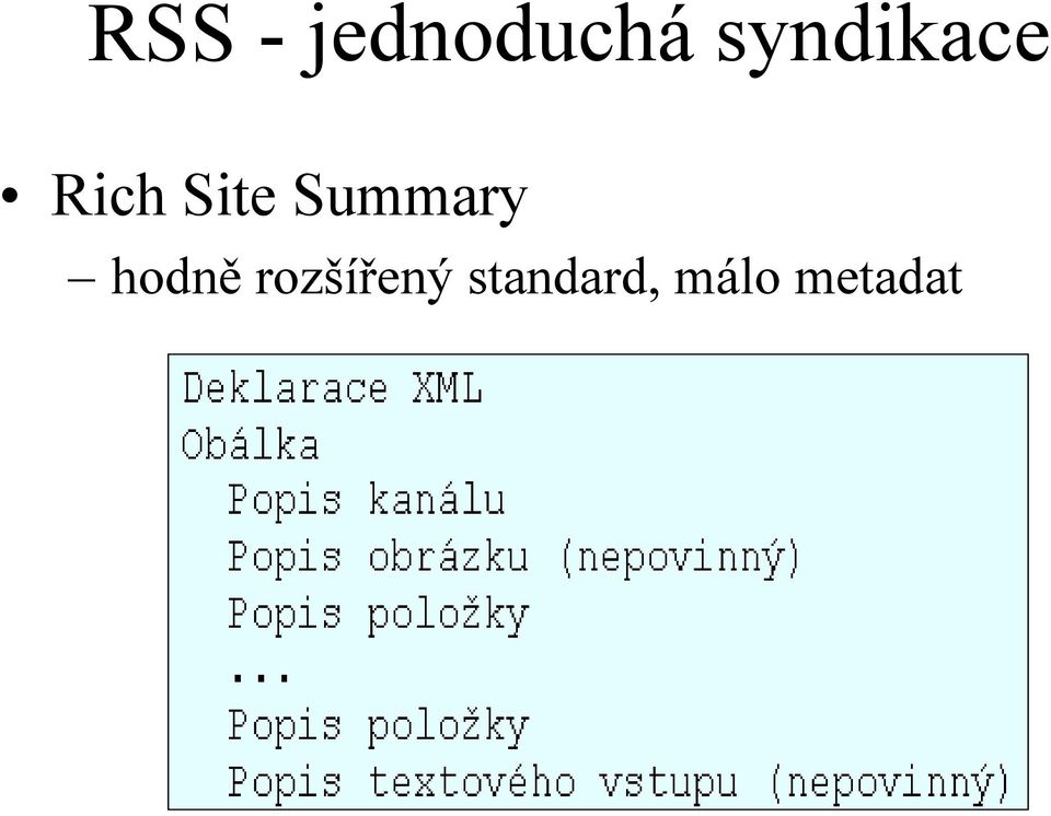 Summary hodně