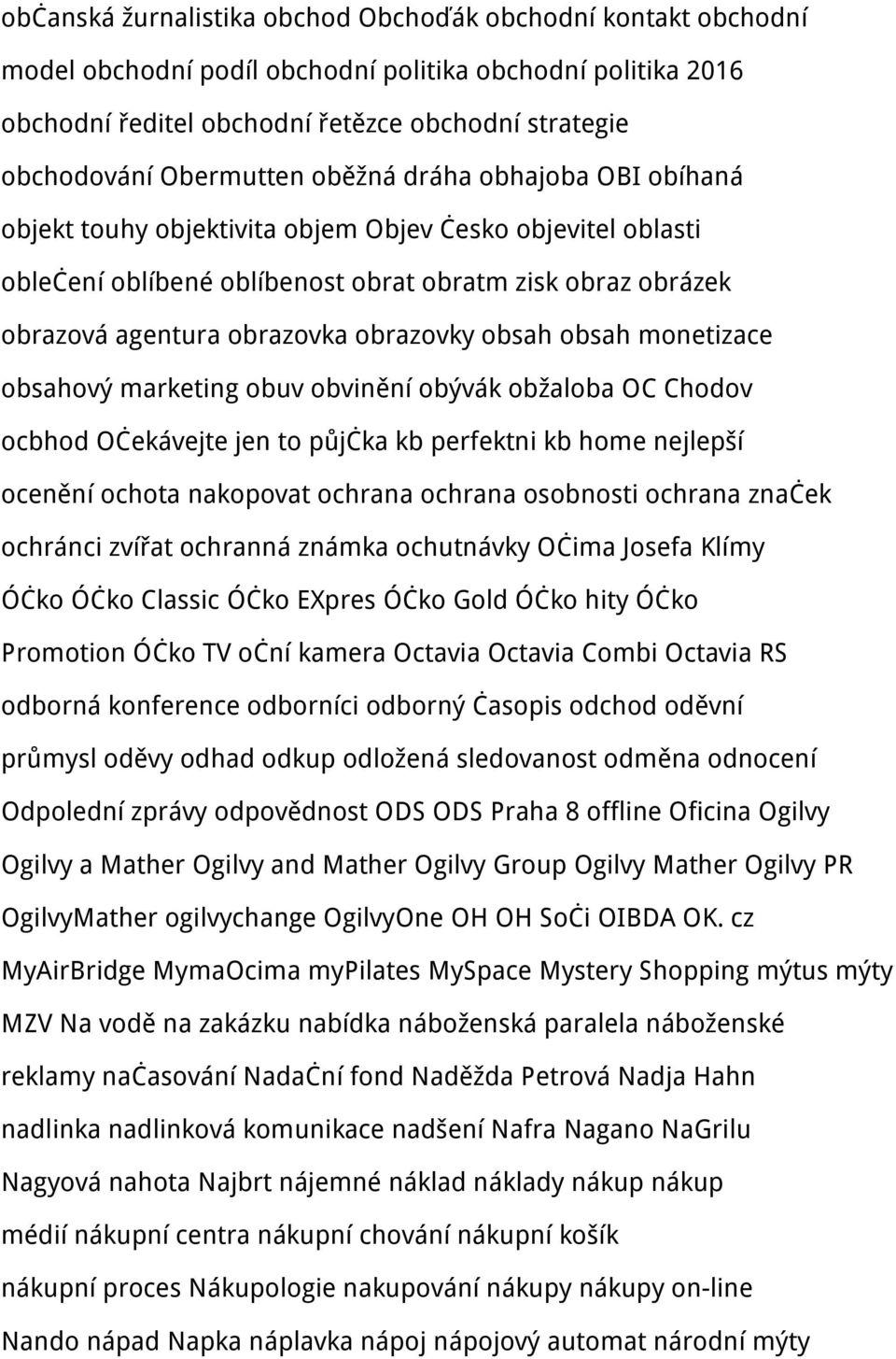 obrazovky obsah obsah monetizace obsahový marketing obuv obvinění obývák obžaloba OC Chodov ocbhod Očekávejte jen to půjčka kb perfektni kb home nejlepší ocenění ochota nakopovat ochrana ochrana