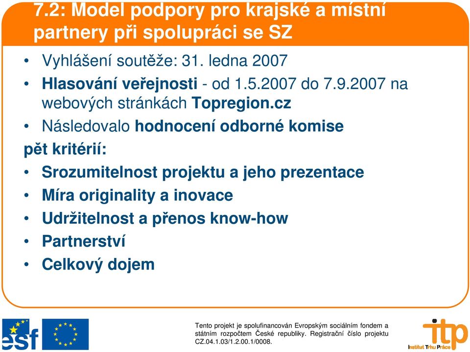 2007 na webových stránkách Topregion.