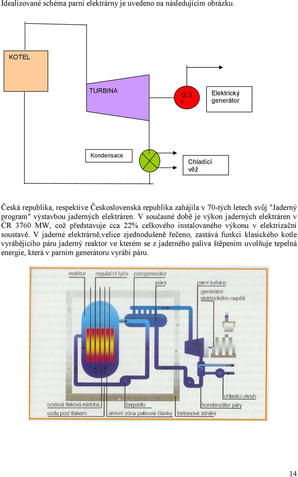 program" výstavbou jaderných elektráren.