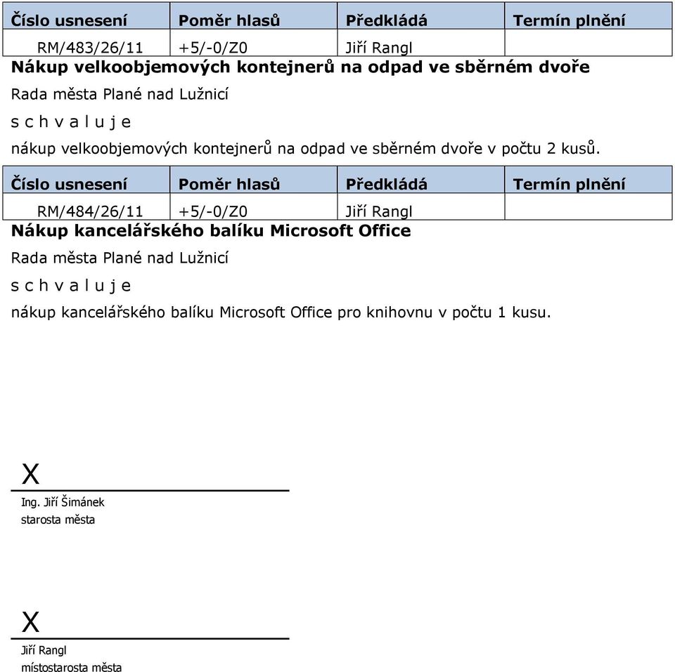 RM/484/26/11 +5/-0/Z0 Jiří Rangl Nákup kancelářského balíku Microsoft Office nákup