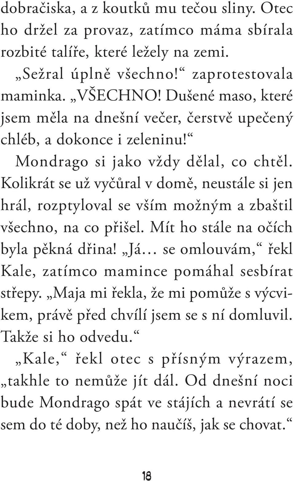 Kolikrát se už vyčůral v domě, neustále si jen hrál, rozptyloval se vším možným a zbaštil všechno, na co přišel. Mít ho stále na očích byla pěkná dřina!