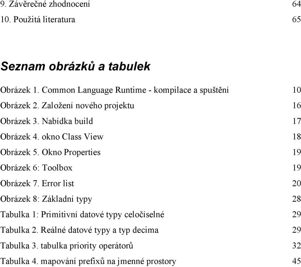 okno Class View 18 Obrázek 5. Okno Properties 19 Obrázek 6: Toolbox 19 Obrázek 7.