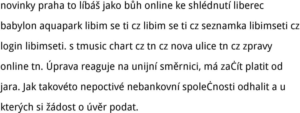 s tmusic chart cz tn cz nova ulice tn cz zpravy online tn.