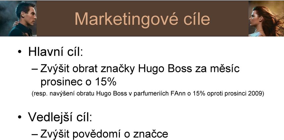 navýšení obratu Hugo Boss v parfumeriích FAnn o