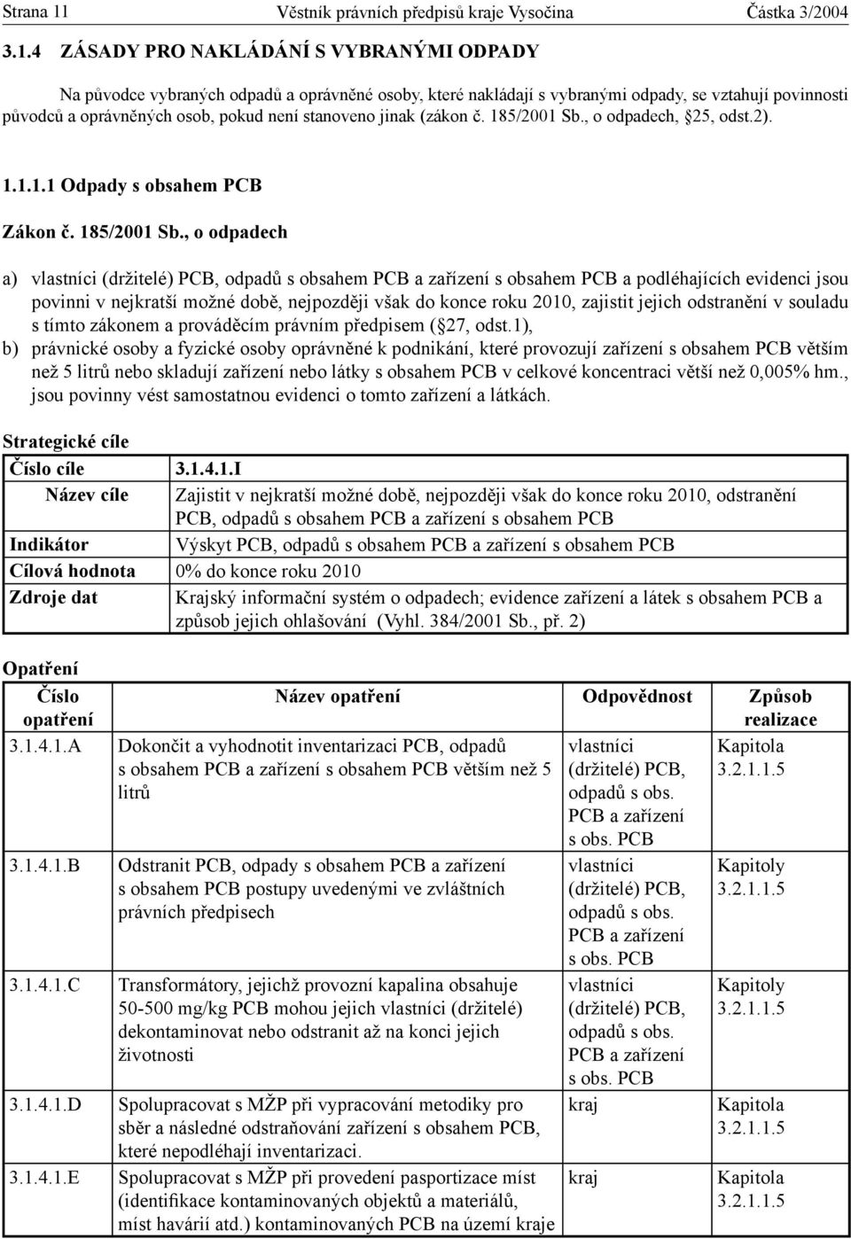 4 ZÁSADY PRO NAKLÁDÁNÍ S VYBRANÝMI ODPADY Na původce vybraných odpadů a oprávněné osoby, které nakládají s vybranými odpady, se vztahují povinnosti původců a oprávněných osob, pokud není stanoveno