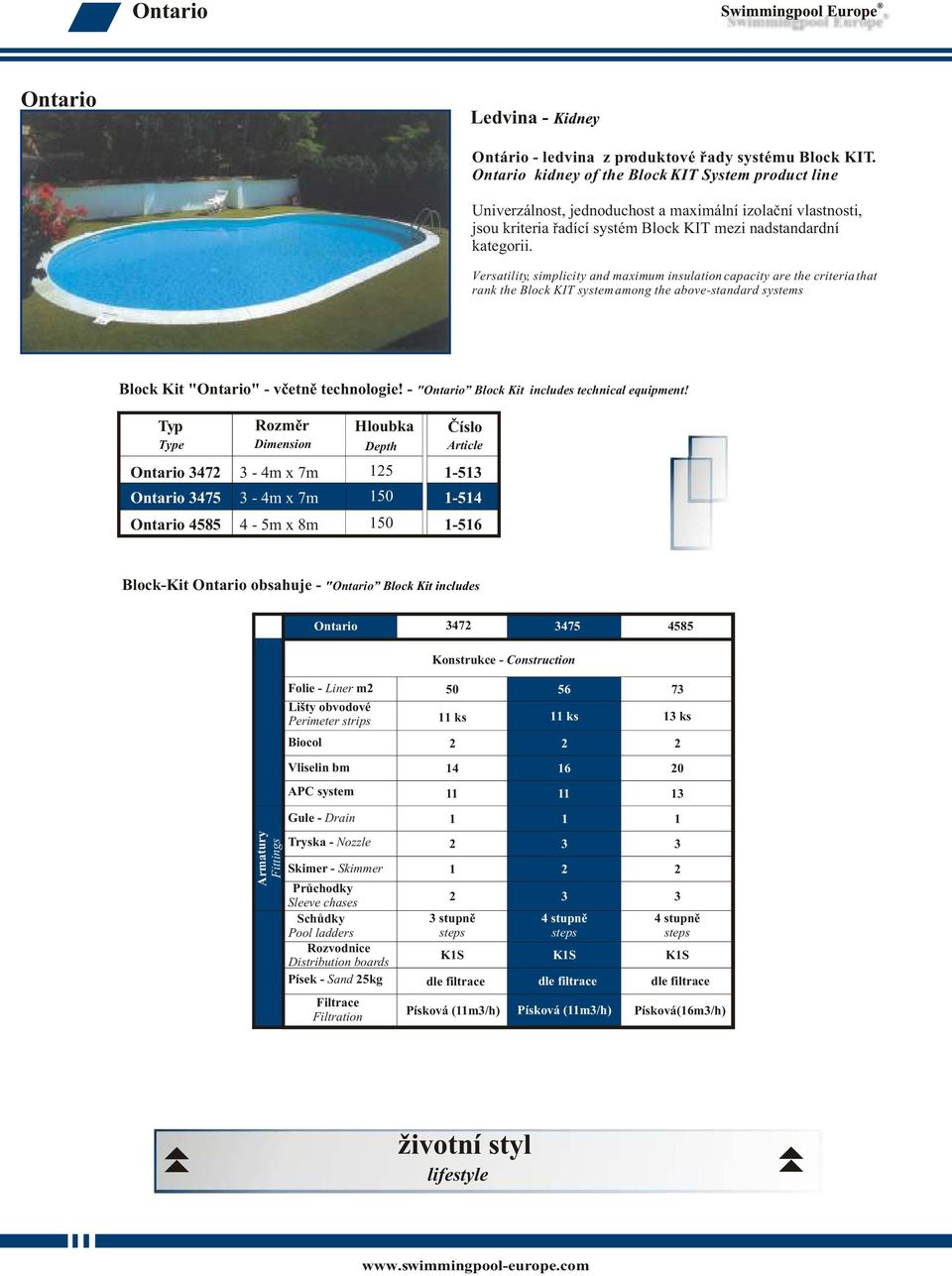 Versatility, simplicity and maximum insulation capacity are the criteria that rank the Block KIT system among the above-standard systems Block Kit "Ontario" - vèetnì technologie!