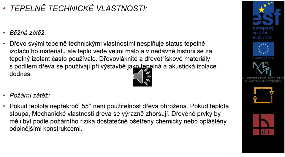 Dřevovláknité a dřevotřískové materiály s podílem dřeva se používají při výstavbě jako tepelná a akustická izolace dodnes.