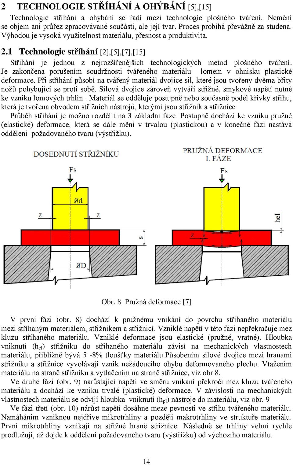 1 Technologie stříhání [2],[5],[7],[15] Stříhání je jednou z nejrozšířenějších technologických metod plošného tváření.