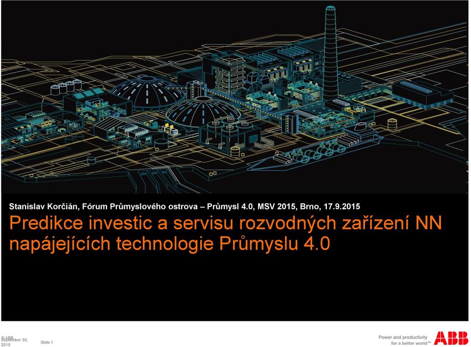 Predikce investic a servisu rozvodných