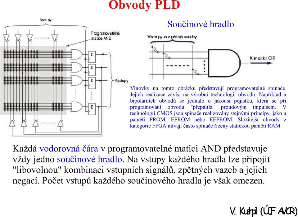 V technologii CMOS jsou spínače realizovány stejnými principy jako u pamětí PROM, EPROM nebo EEPROM.