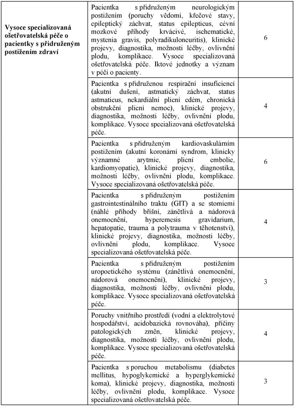 Vysoce specializovaná ošetovatelská pée. Iktové jednotky a význam v péi o pacienty.