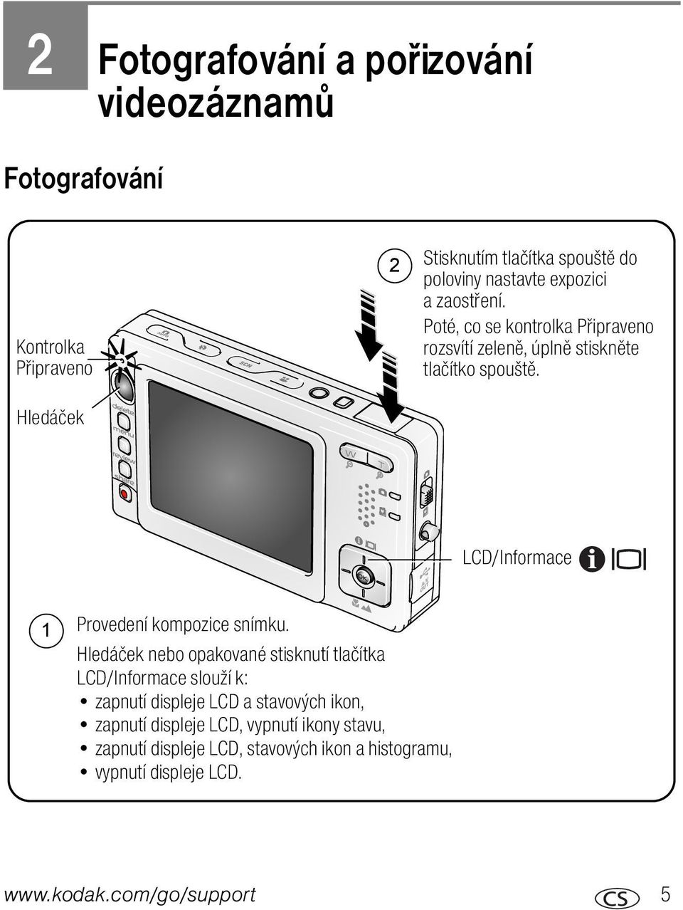 LCD/Informace 1 Provedení kompozice snímku.