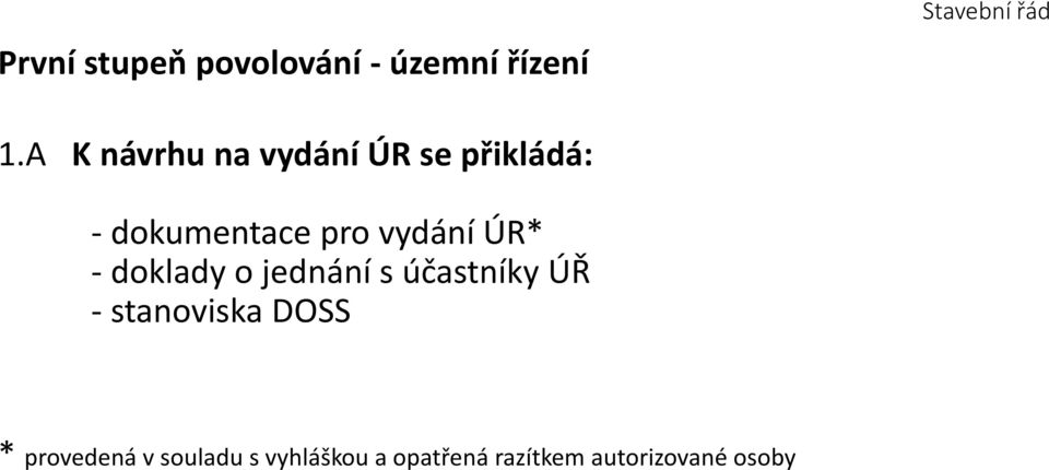 ÚR* - doklady o jednání s účastníky ÚŘ - stanoviska DOSS *