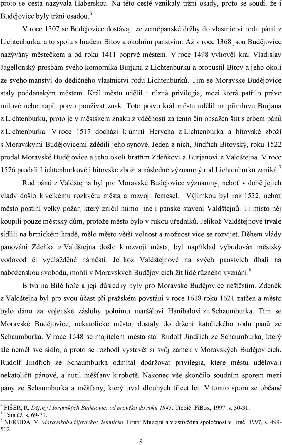 Až v roce 1368 jsou Budějovice nazývány městečkem a od roku 1411 poprvé městem.