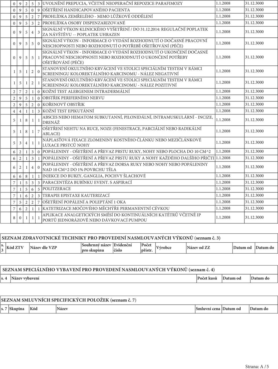 24: REGULAČNÍ POPLATEK 3 ZA NÁVŠTĚVU -- POPLATEK UHRAZEN 9 5 5 SIGNÁLNÍ VÝKON - INFORMACE O VYDÁNÍ ROZHODNUTÍ O DOČASNÉ PRACOVNÍ NESCHOPNOSTI NEBO ROZHODNUTÍ O POTŘEBĚ OŠETŘOVÁNÍ (PÉČE) SIGNÁLNÍ