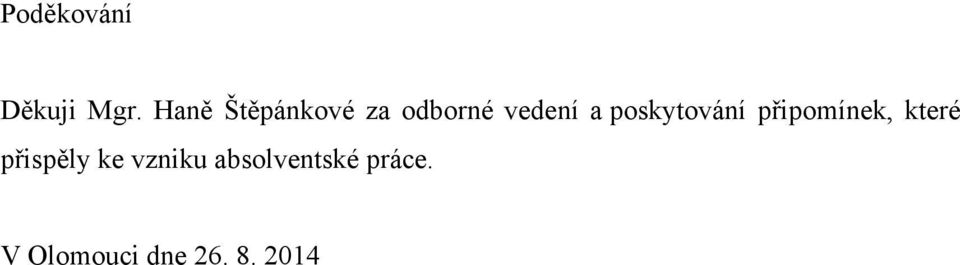 poskytování připomínek, které přispěly