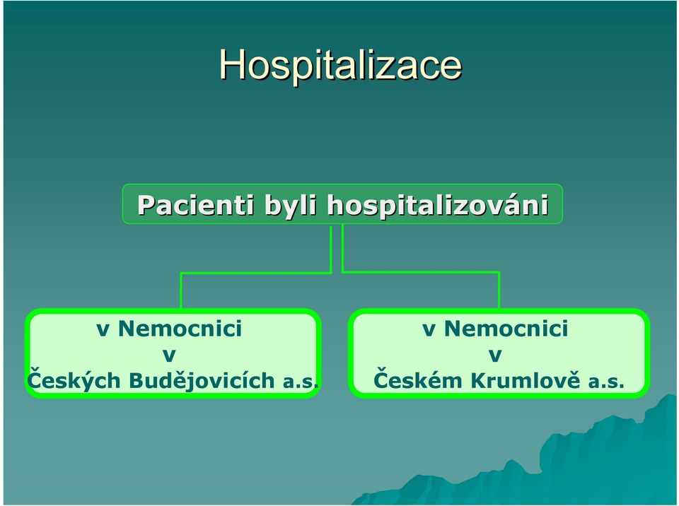 Nemocnici v Českých