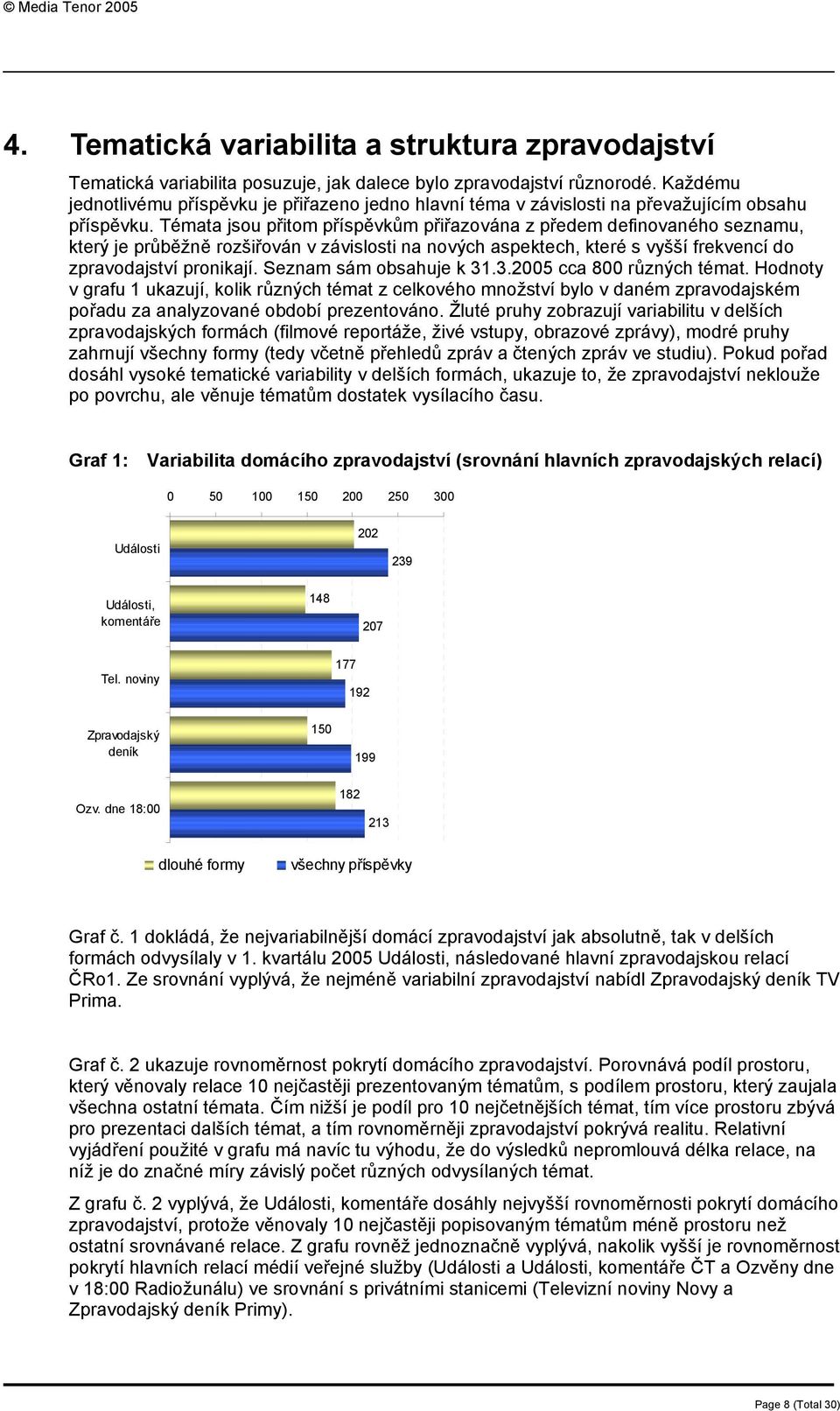 Témata jsou přitom příspěvkům přiřazována z předem definovaného seznamu, který je průběžně rozšiřován v závislosti na nových aspektech, které s vyšší frekvencí do zpravodajství pronikají.