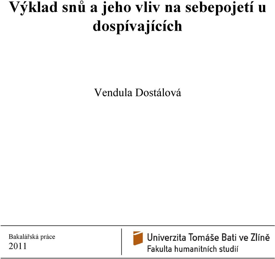 dospívajících Vendula