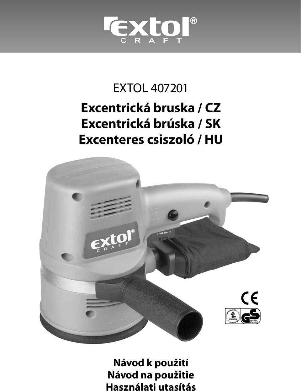 Excenteres csiszoló / HU Návod k