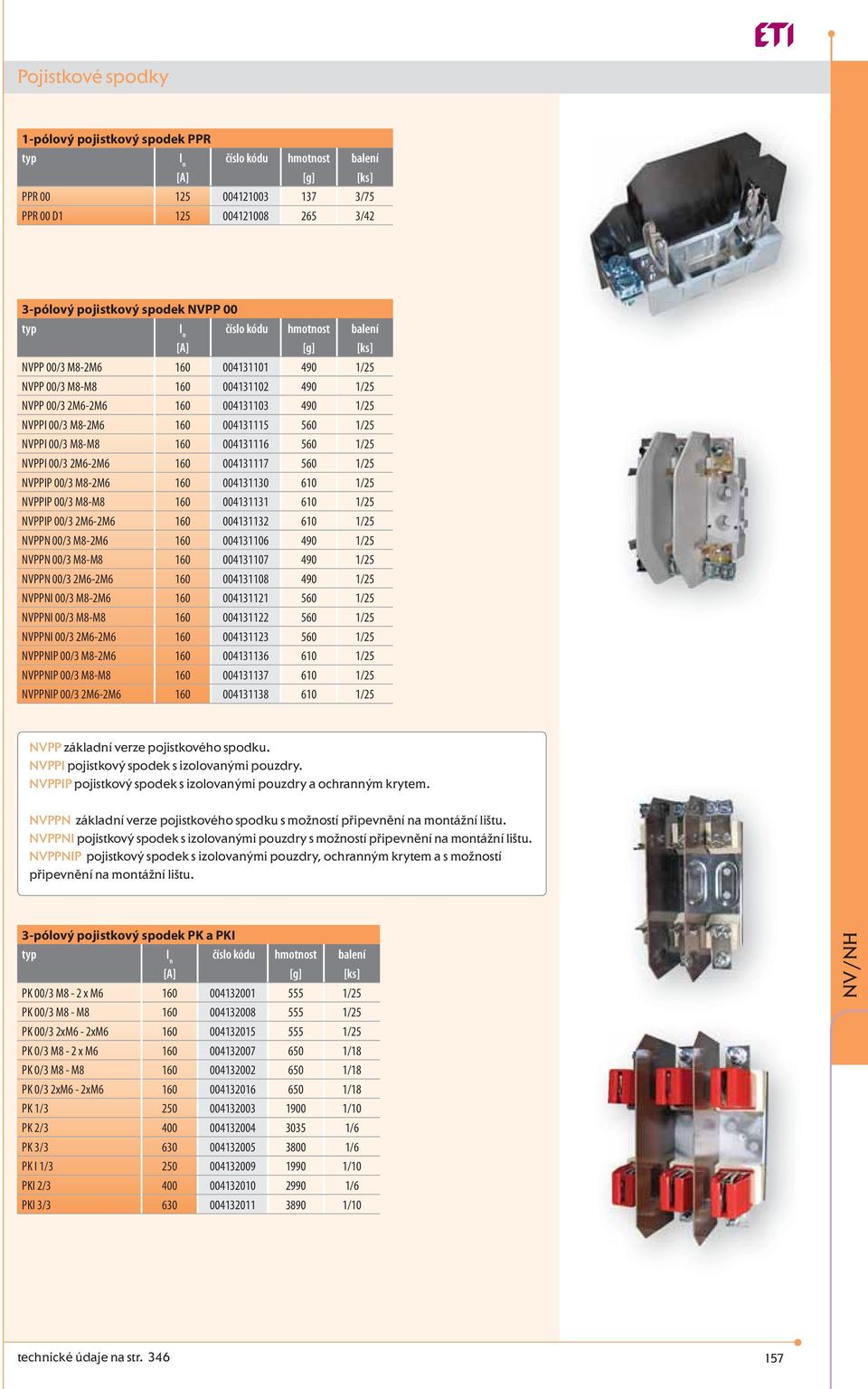 160 004131117 560 1/25 NVPPIP 00/3 M8-2M6 160 004131130 610 1/25 NVPPIP 00/3 M8-M8 160 004131131 610 1/25 NVPPIP 00/3 2M6-2M6 160 004131132 610 1/25 NVPPN 00/3 M8-2M6 160 004131106 490 1/25 NVPPN