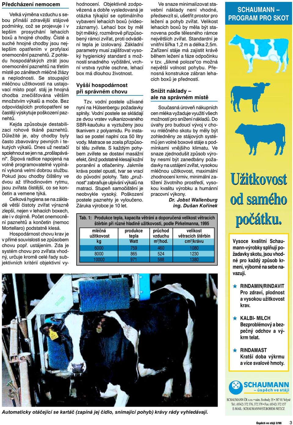 Se stoupající mléčnou užitkovostí na ustajovací místo popř. stáj je hnojná chodba znečiš ována větším množstvím výkalů a moče. Bez odpovídajících protiopatření se častěji výskytuje poškození paznehtů.