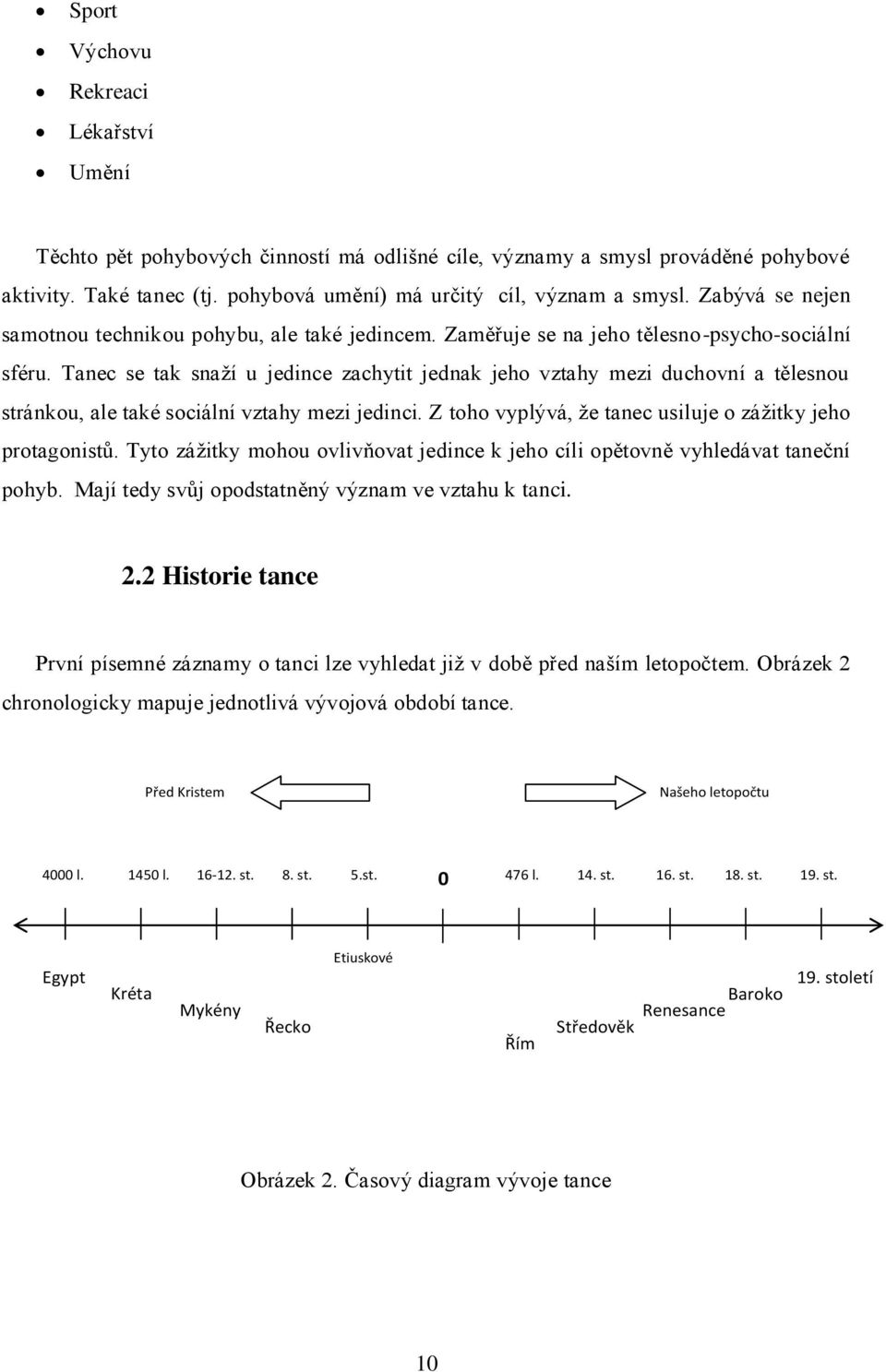 Tanec se tak snaží u jedince zachytit jednak jeho vztahy mezi duchovní a tělesnou stránkou, ale také sociální vztahy mezi jedinci. Z toho vyplývá, že tanec usiluje o zážitky jeho protagonistů.