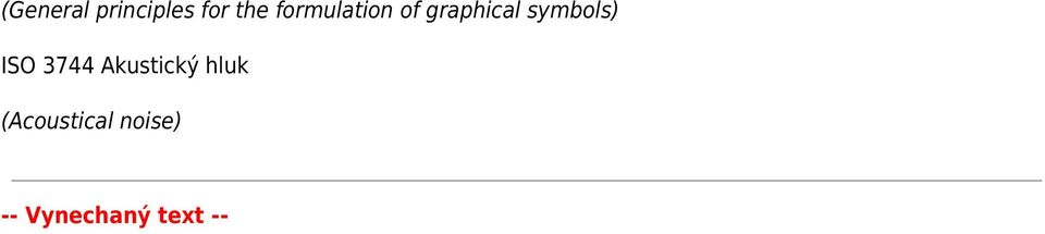 symbols) ISO 3744 Akustický