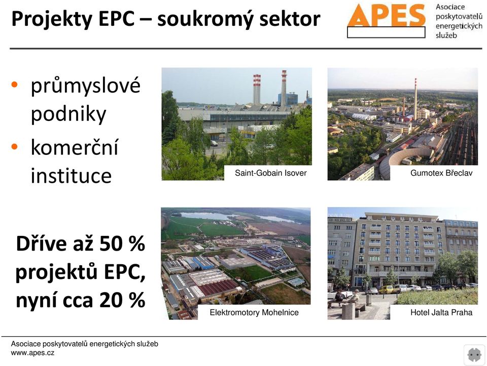 Gumotex Břeclav Dříve až 50 % projektů EPC,