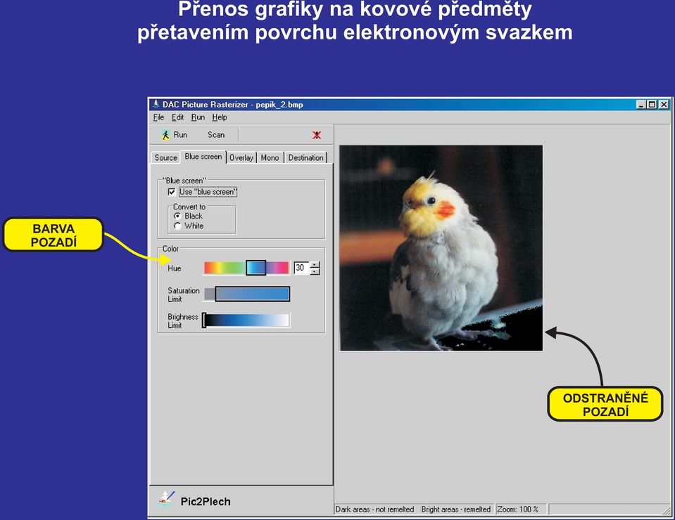 povrchu elektronovým