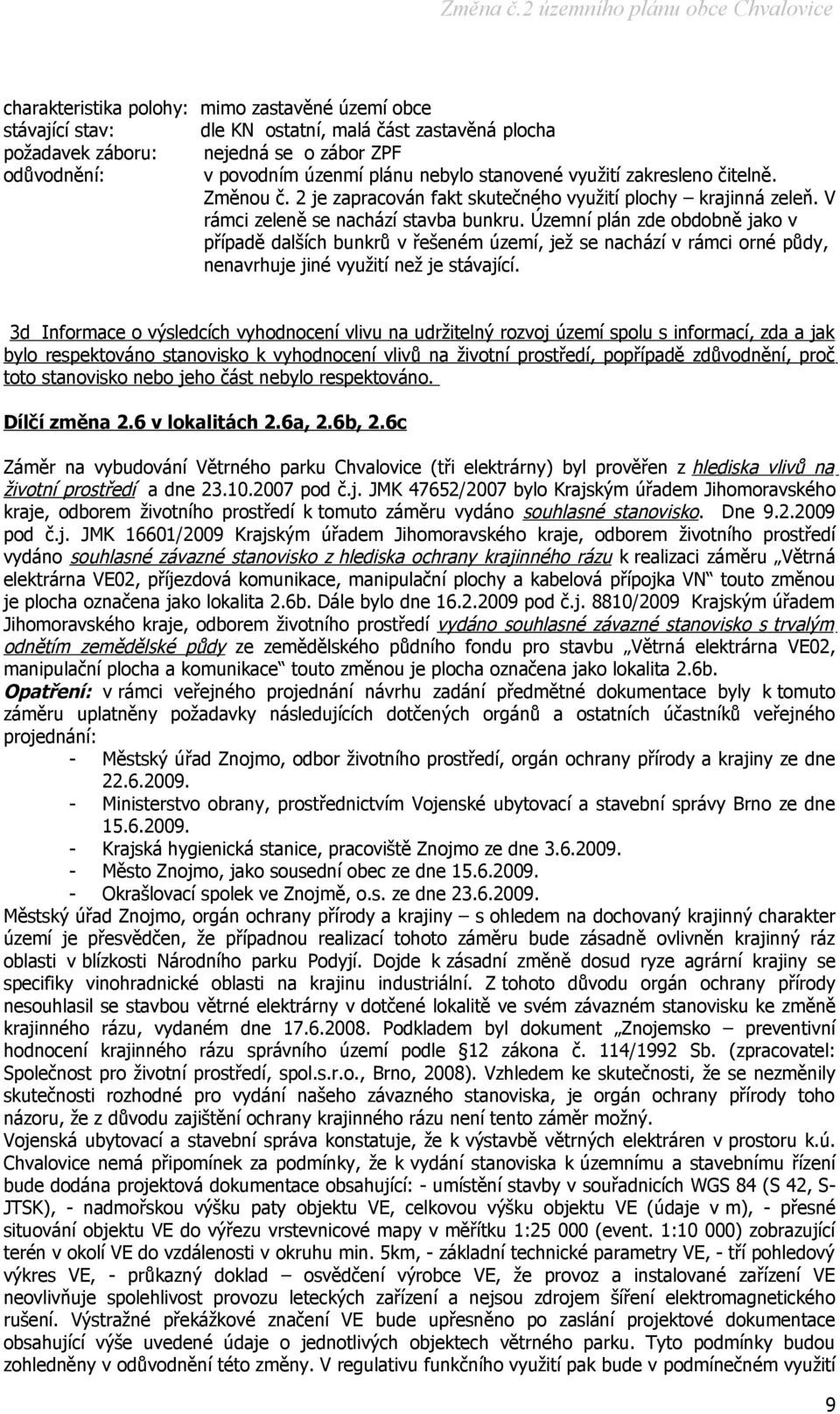 Územní plán zde obdobně jako v případě dalších bunkrů v řešeném území, jež se nachází v rámci orné půdy, nenavrhuje jiné využití než je stávající.