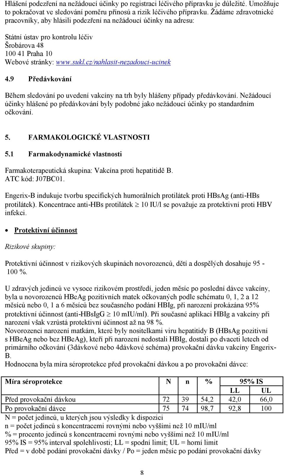 cz/nahlasit-nezadouci-ucinek 4.9 Předávkování Během sledování po uvedení vakcíny na trh byly hlášeny případy předávkování.