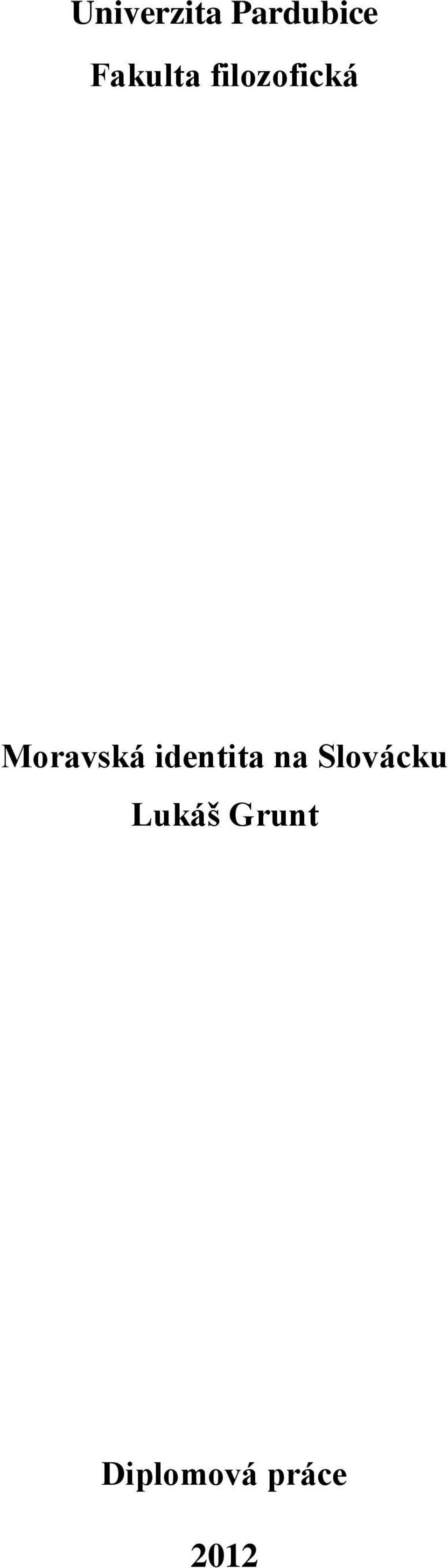 Moravská identita na