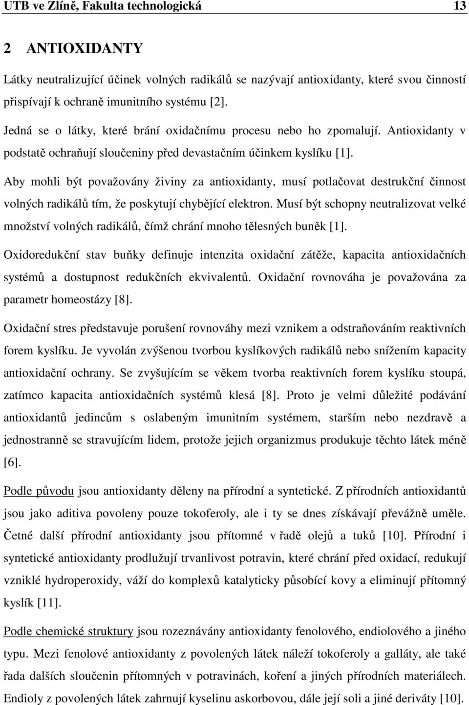 Antioxidační sloučeniny řas. Hana Fojtíková - PDF Stažení zdarma