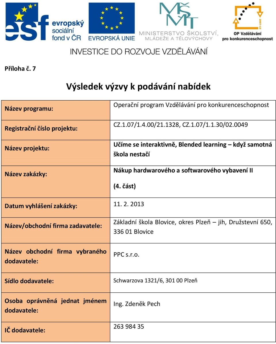 konkurenceschopnost CZ.1.07/1.4.00/21.1328, CZ.1.07/1.1.30/02.