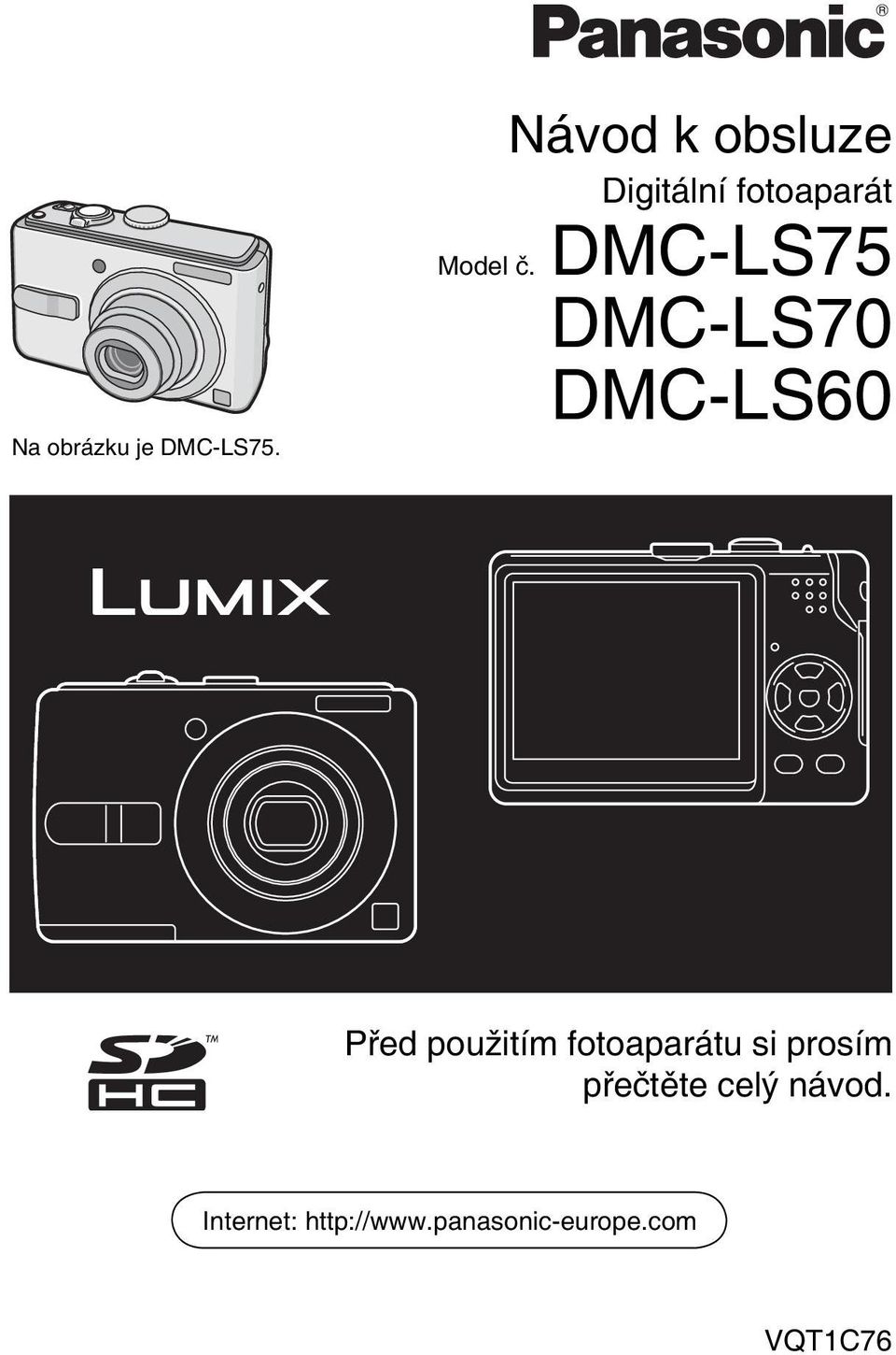 DMC-LS75 DMC-LS70 DMC-LS60 Před použitím