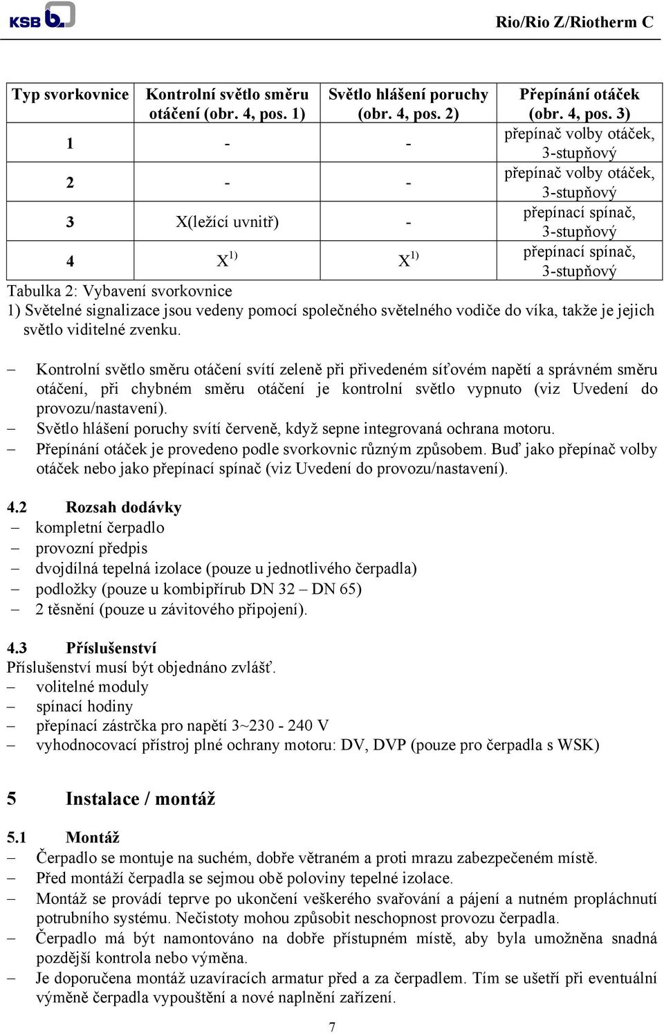 2) 1 - - 2 - - 3 X(ležící uvnitř) - Přepínání otáček (obr. 4, pos.