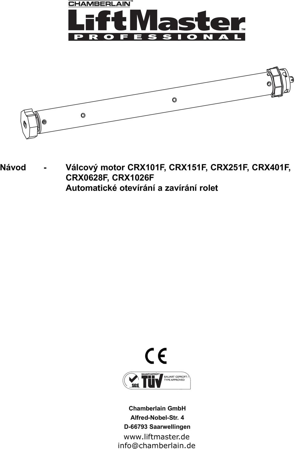 zavírání rolet Chamberlain GmbH Alfred-Nobel-Str.