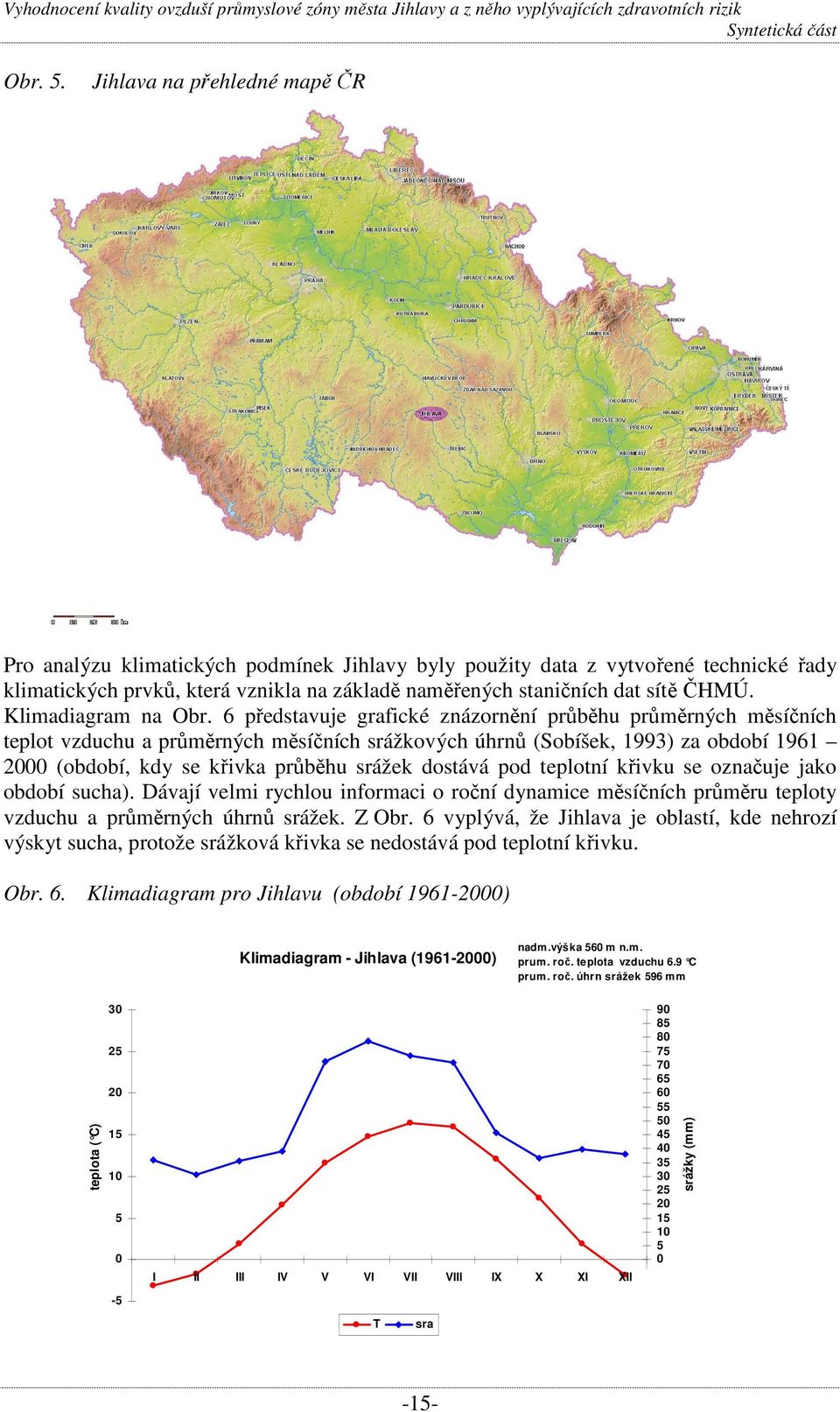 Klimadiagram na Obr.