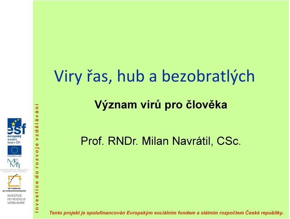 RNDr. Milan Navrátil, CSc.