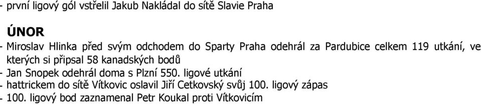 kanadských bodů - Jan Snopek odehrál doma s Plzní 550.