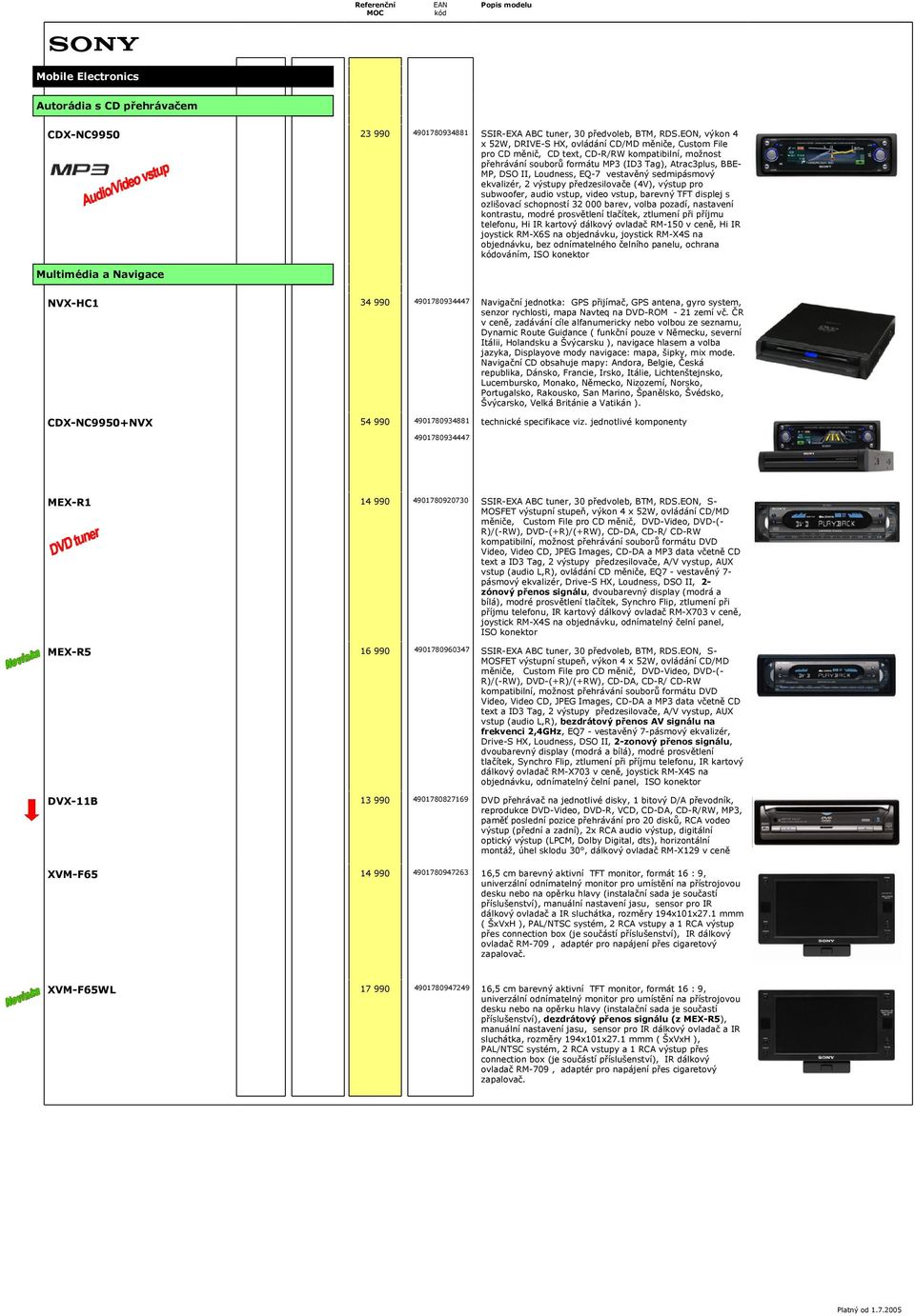 vetavěný edmipámový ekvalizér, 2 výtupy předzeilovače (4V), výtup pro ubwoofer, audio vtup, video vtup, barevný TFT diplej ozlišovací chopnotí 32 000 barev, volba pozadí, natavení kontratu, modré