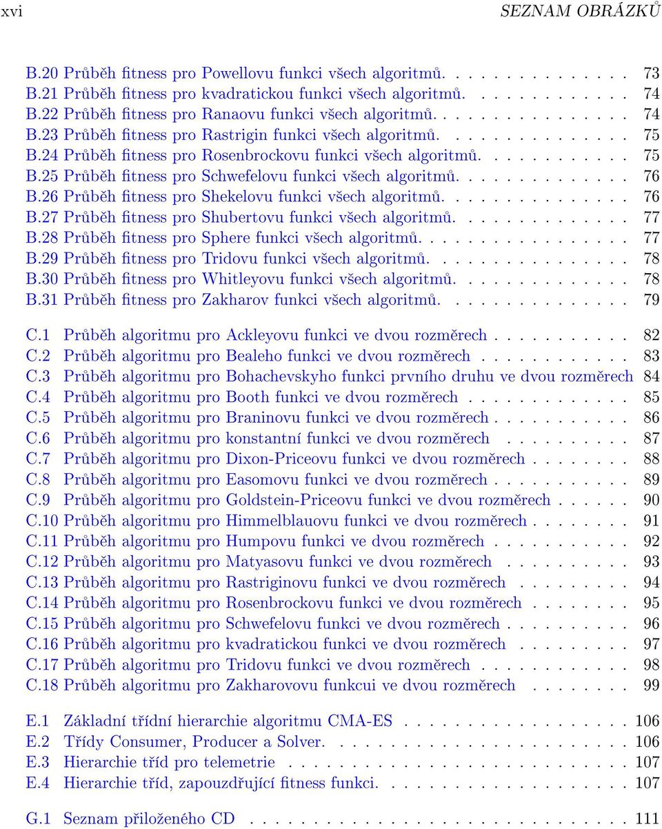 ............. 76 B.6 Pr b h tness pro Shekelovu funkci v²ech algoritm............... 76 B.7 Pr b h tness pro Shubertovu funkci v²ech algoritm.............. 77 B.