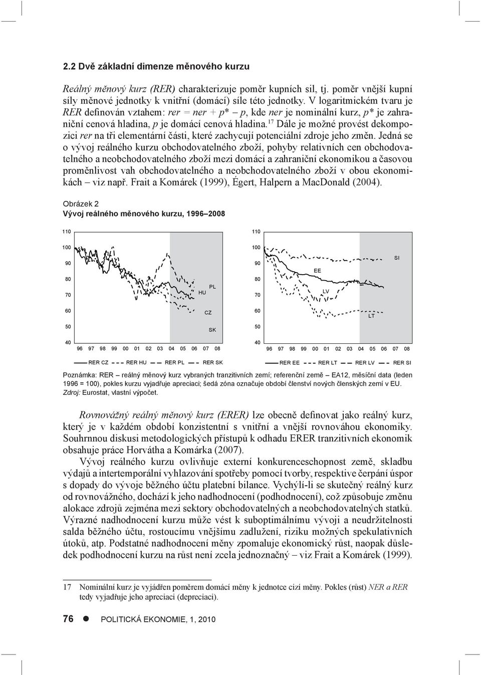 17 Dále je možné provést dekompozici rer na tři elementární části, které zachycují potenciální zdroje jeho změn.