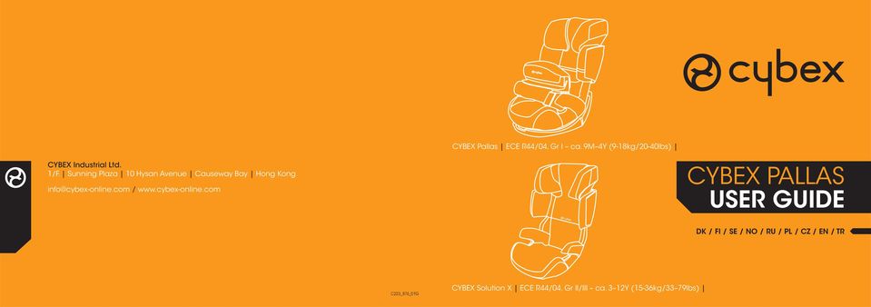 cybex-online.com CYBEX Pallas ECE R44/04, Gr I ca.